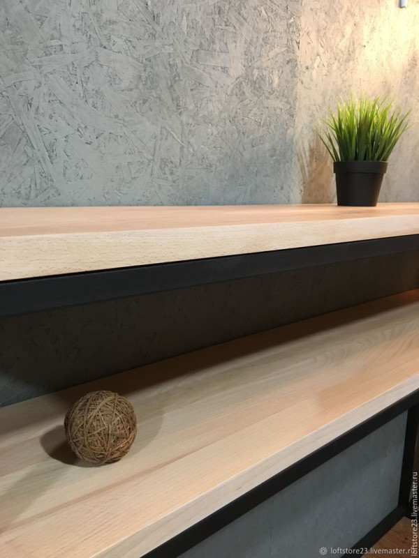 Стол консольный в стиле лофт GES-372 купить Стол консольный в стиле лофт GES-372